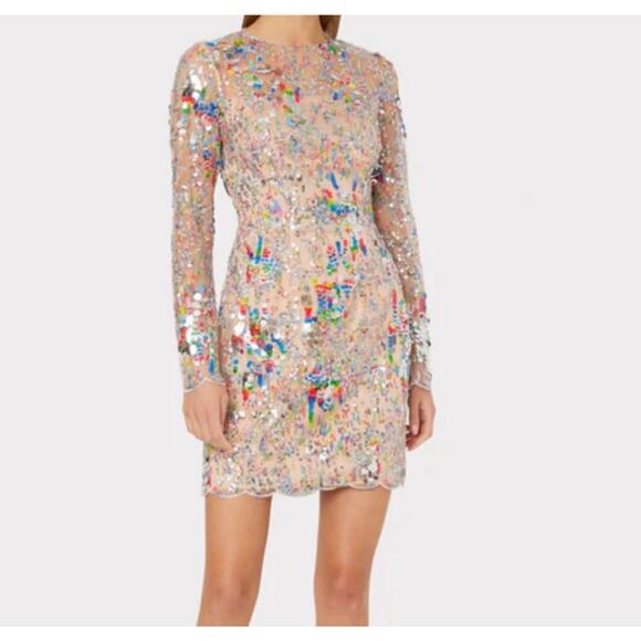 Milly Leona Sequin Mini Dress - Picture 1 of 5